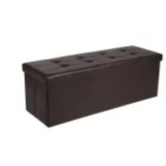 Brown tufted storage